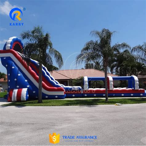 Bouncy Castle Water Slide Crocodile Creek Inflatable Bouncy Castle ...