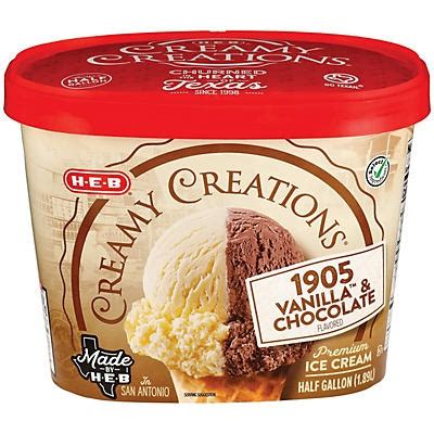 H E B Creamy Creations Chocolate Chip Ice Cream