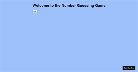 numbergame - Codesandbox