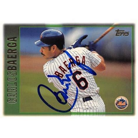 Autograph Warehouse 688723 Carlos Baerga Autographed New York Mets 1997