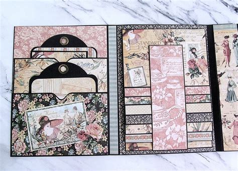 Double Fold Folio Tutorial Scrapbook Albums Tutorial Diy Mini Album