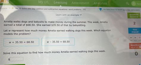 Solved My Ixl Learning Assessment Analytics Taryr H Grade Aa Solve