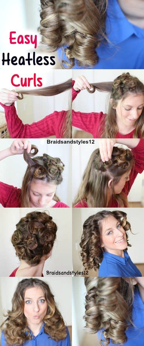 4 Easy Overnight Heatless Curl Methods Heatless Curl Techniques By Braidsandstyles12 Tutorial