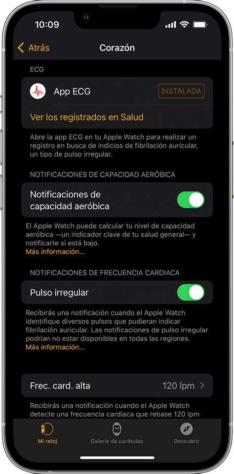 Notificaciones de salud cardiaca en el Apple Watch Soporte técnico de