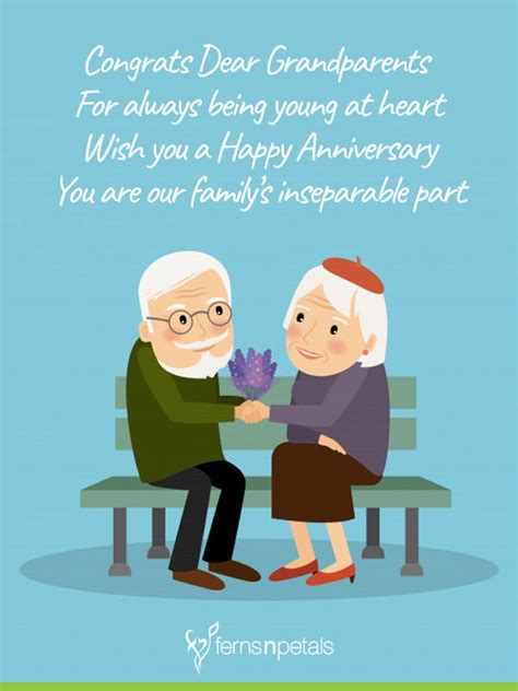 Wedding Anniversary Wishes Quotes For Grandparents Ferns N Petals