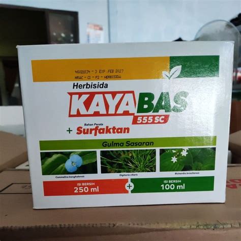 Jual KAYABAS Herbisida Selektif Jagung 250ML Perekat 100ml Ekspired