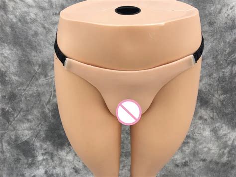 Silicone Vagina Fake Vulva Thong Realistic Girl Vagina Panty Can Pee