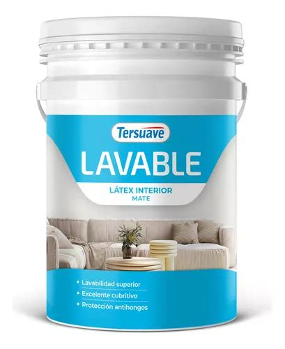 Pintura Tersuave Latex Lavable Interior Mate 20 Lts