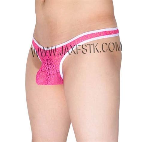 Men Transparent Lace Bikini String Tangas Pouch G String Jockstrap Gay Men Thong Jockstrap G