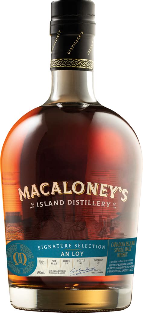 MACALONEY AN LOY CANADIAN SINGLE MALT VAN WEES Sinds 1921