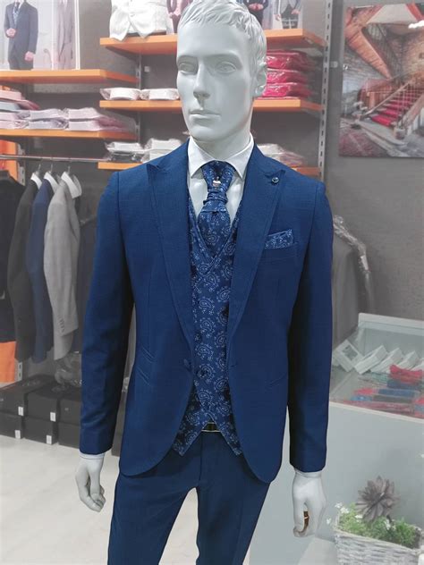 Traje De Ceremonia Azul TRC 57 Conecta Moda Joven