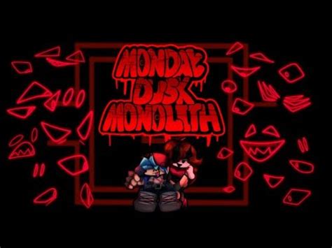 Monday Dusk Monolith FNF Mod Monolith Difficulty YouTube