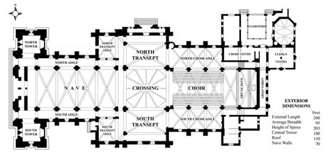 Gothic Church Floor Plan - floorplans.click