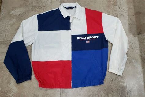 Vintage 90s Polo Sport Ralph Lauren Color Block Men Size L EBay In