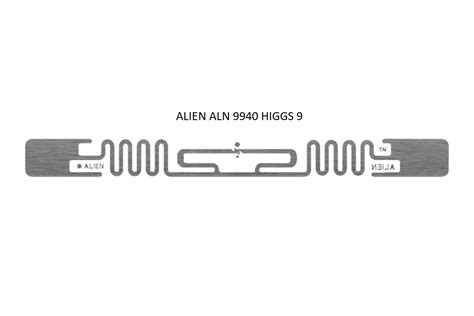 Alien ALN 9940 HIGGS 9 Squiggle UHF RFID Etiket