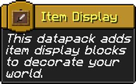 Images Item Display Datapack Edit Customization Minecraft