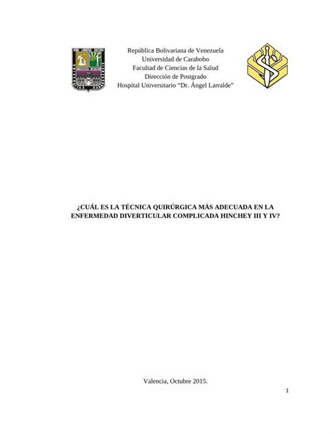 Pdf Rep Blica Bolivariana De Venezuela Universidad De Carabobo