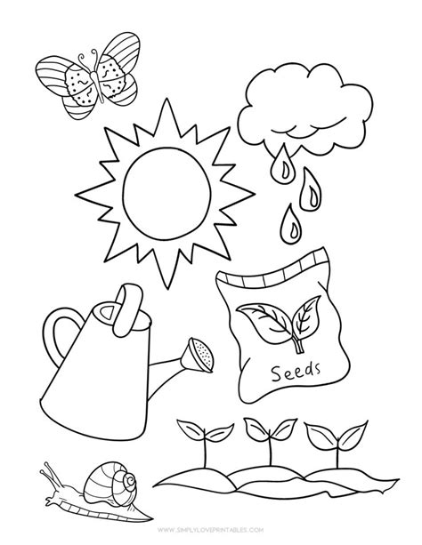 Planting Seeds Coloring Pages