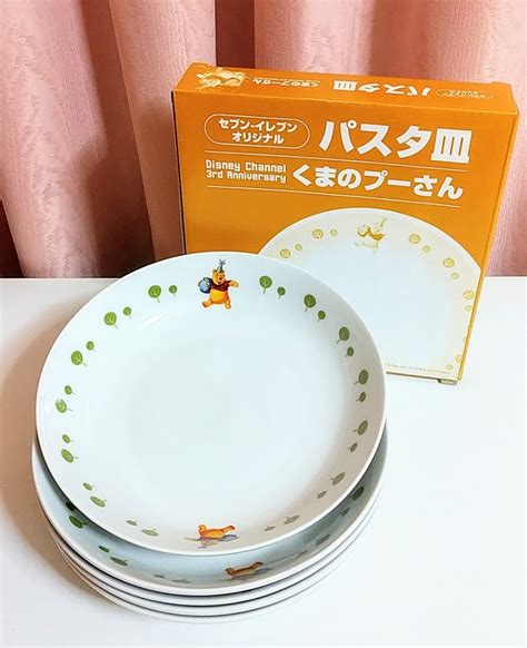 【新品】【食器】くまのプーさんパスタ皿5枚セット／セブンイレブン・オリジナル／ディズニー・チャンネル3周年記念の落札情報詳細 ヤフオク落札