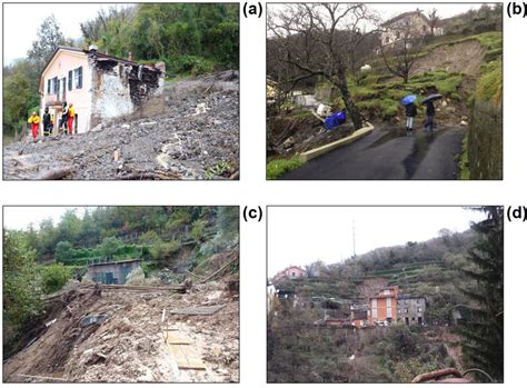 Example of shallow landslides triggered by intense rainfall in the... | Download Scientific Diagram