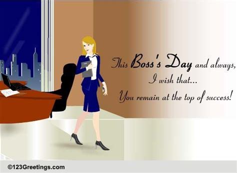 Boss's Day Women Boss Cards, Free Boss's Day Women Boss eCards | 123 Greetings