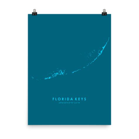 Florida Keys Minimalist Poster – Geography Geek