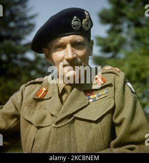 Portrait Of Field Marshal Sir Bernard Montgomery Of The British Army