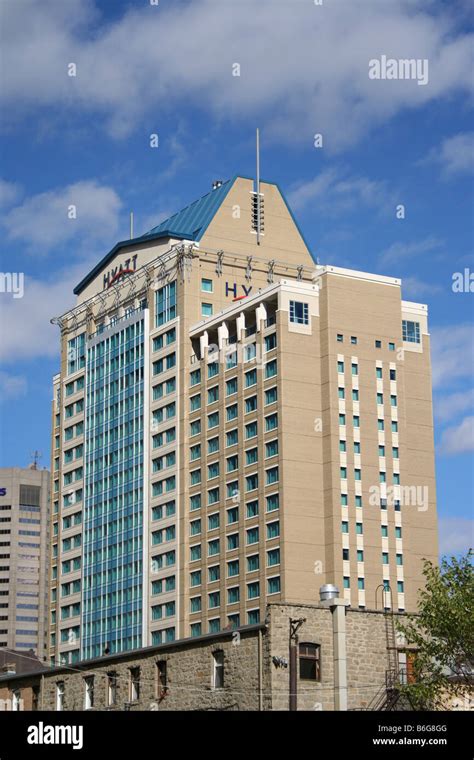 exterior of Hyatt Hotel downtown Calgary Canada September 2006 Stock Photo - Alamy