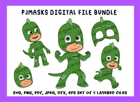 Pj Masks Silhouette Pj Masks Svg Pj Masks Party Gekko Etsy My XXX Hot Girl