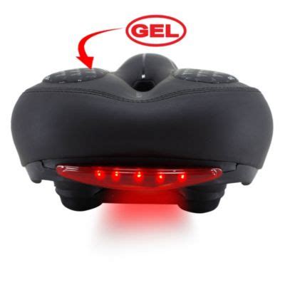 Asiento Para Bicicleta Ergonomico Con Gel Y Luz Posterior Hummer