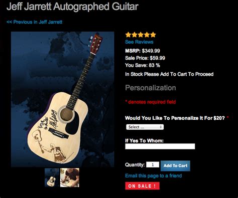 Jeff Jarrett Signed Guitar | Someone Bought This?!