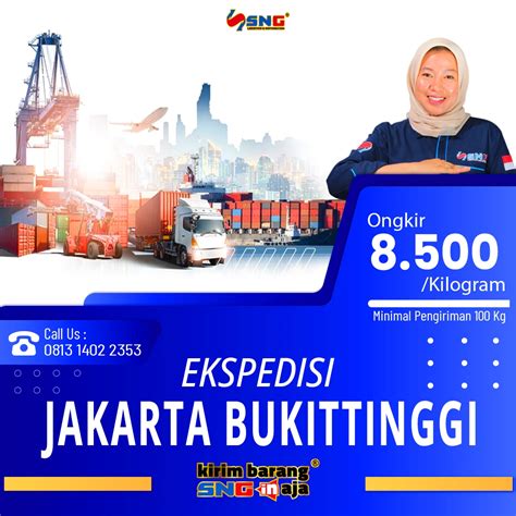 Ekspedisi Jakarta Bukittinggi Via Pengiriman Cargo Sng Logistic