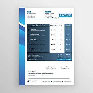 business invoice template template   pngtree