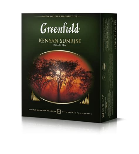 Herbata Czarna Greenfield Kenyan Sunrise 100x2g w kopertach - klasyczna ...