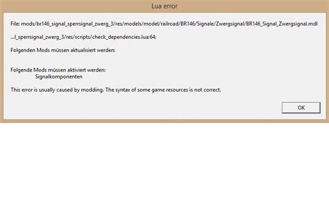 Mod Signalkomponente Von Train Fever Funktioniert Nach Update Nicht