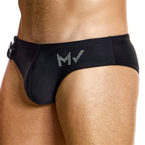 Modus Vivendi Slip De Bain Classic Diamonds Noir Inderwear