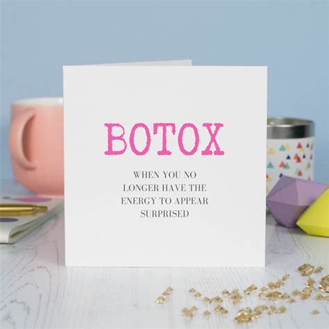 Botox Funny Birthday Card for Her Shmuncki - Etsy