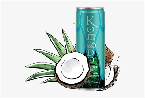 Komodo Energy Drink Coconut Illustration PNG Image Transparent PNG