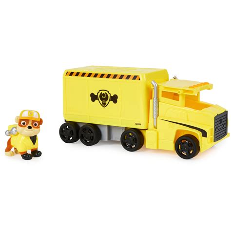 Paw Patrol Big Truck Pups Rubble Transforming Vehicle And Figure