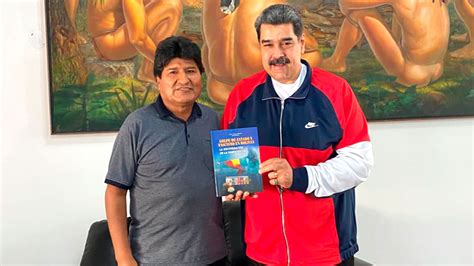 Evo Morales Se Reunió Con El Dictador Nicolás Maduro En Caracas Tras