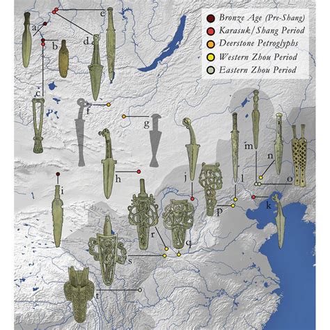 Central China And The Eastern Eurasian Steppe With Finds Of Spearheads