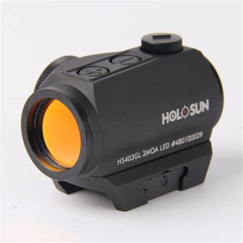 Holosun Red Dot Sights - HS403GL Red Dot Sight, Black, 2 MOA, 2 NV & 10 DL Settings, Multi-Layer ...