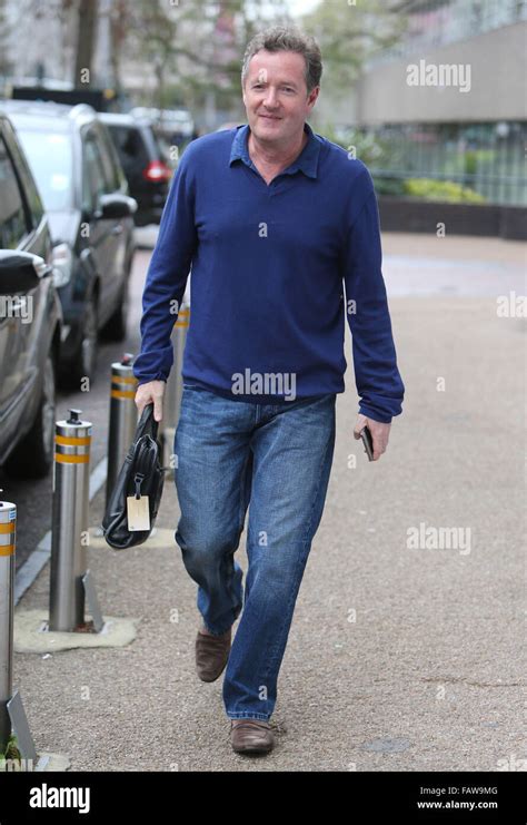 Piers Morgan Outside Itv Studios Featuring Piers Morgan Where London