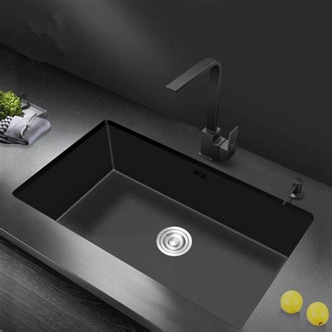 Black stainless steel sink - sekahouse