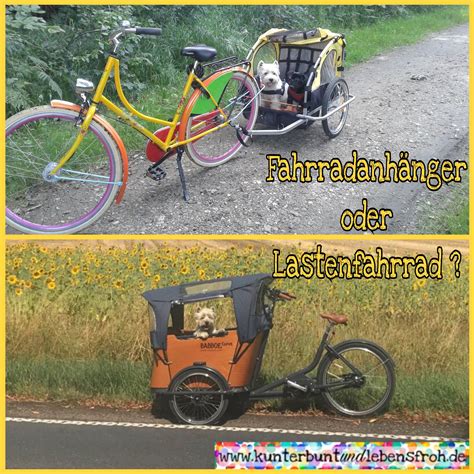 Fahrradanhänger oder Lastenfahrrad für den Kindertransport