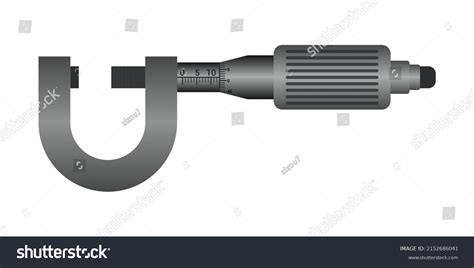 diagram of a micrometer screw gauge. Vector - Royalty Free Stock Vector ...