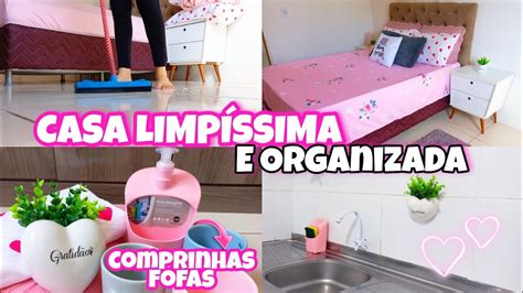 DIA DE FAXINA CASA LIMPÍSSIMA E ORGANIZADA COMPRINHAS FOFAS PARA O