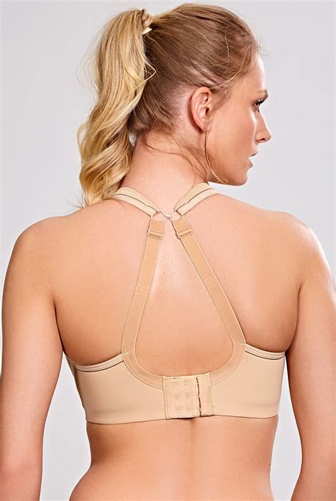 Sujetador Deportivo De Copa Moldeada Con Aros Nude