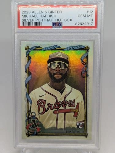 2023 Topps Allen Ginter 12 Michael Harris Silver Portrait Hot Box PSA 10 Gem EBay