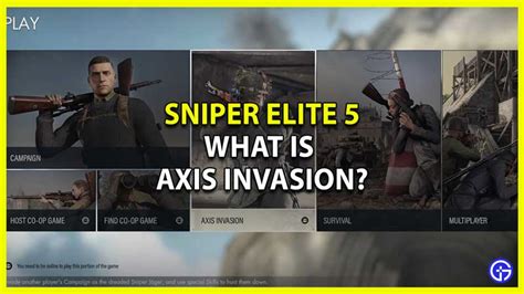 Sniper Elite 5 Axis Invasion Game Mode Explained Gamer Tweak